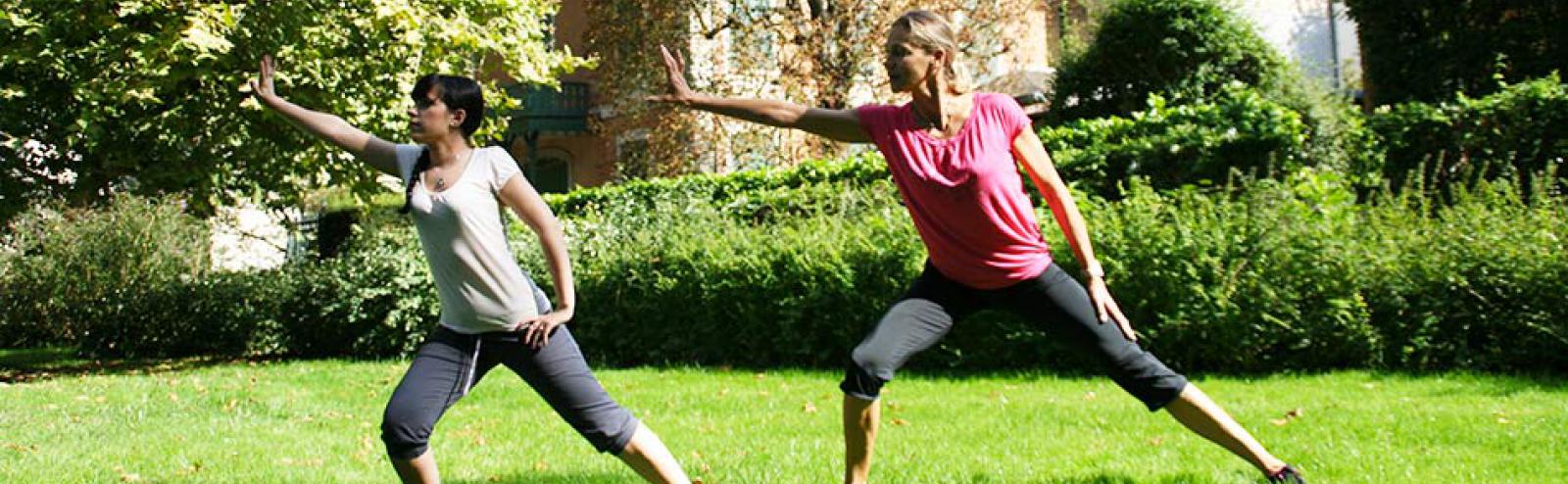 Séance individuelle de sport dans les parcs de Vichy